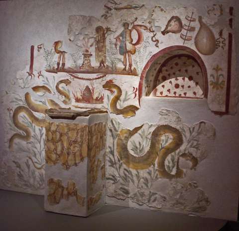 Laraire de Terzigno, dans la cuisine de la villa.