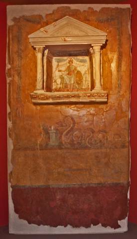 Laraire dédié à Minerve de la villa rustique de Carmiano.