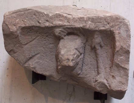 Stèle de Mars. Grès. Garrebourg, Kessel.