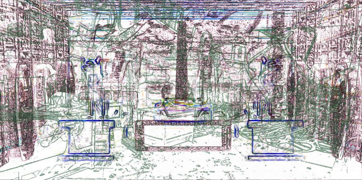 image radar de deux pièces en enfilade