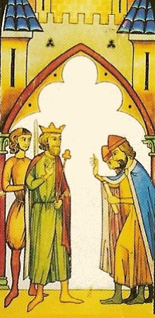 Enluminure d'un édit royal. XVe siècle.