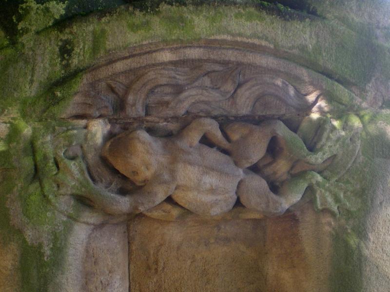 Fontaine du Jardin Boufflers. Grenouille. Photo Marc Heilig