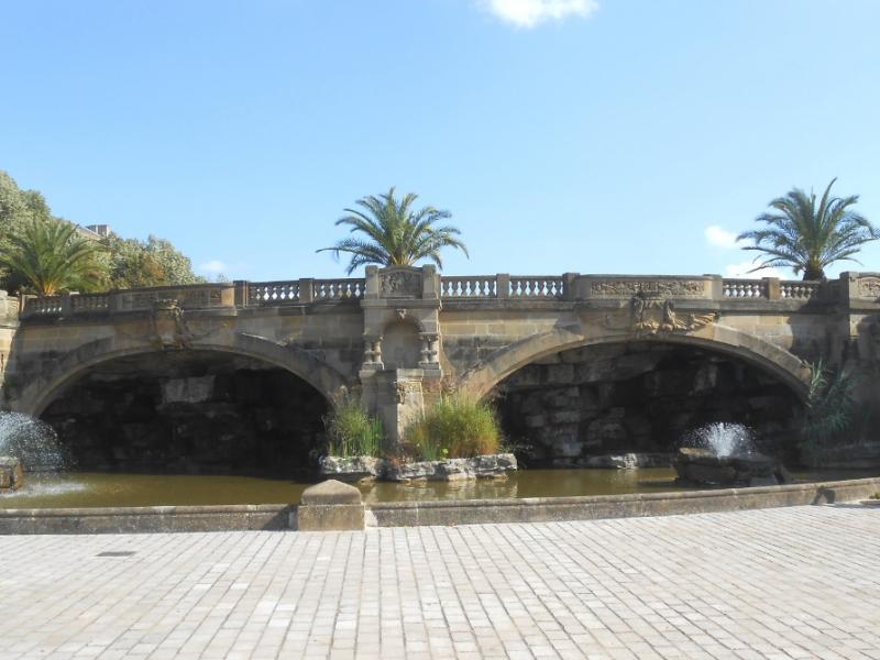 Grandes fontaines de l'Esplanade. Photo Marc Heilig