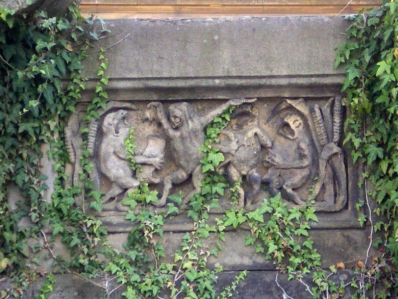 Fontaine du Jardin Boufflers. La Chorale des grenouilles. Photo Marc Heilig