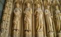 Saints du Portail de la Vierge. Sculptures d'Auguste Dujardin. Photo Marc Heilig