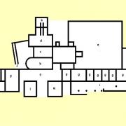 Plan de l'état final des thermes. Croquis Marc Heilig